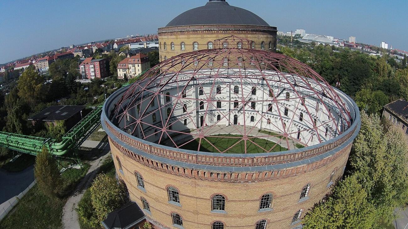 Panometer Leipzig: Gigantische 360-Grad-Welten in historischen Gasometern